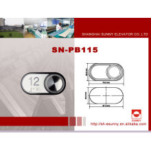 Advanced design stainless steel surface and words slice elevator door parts/elevator push button/SN-PB115